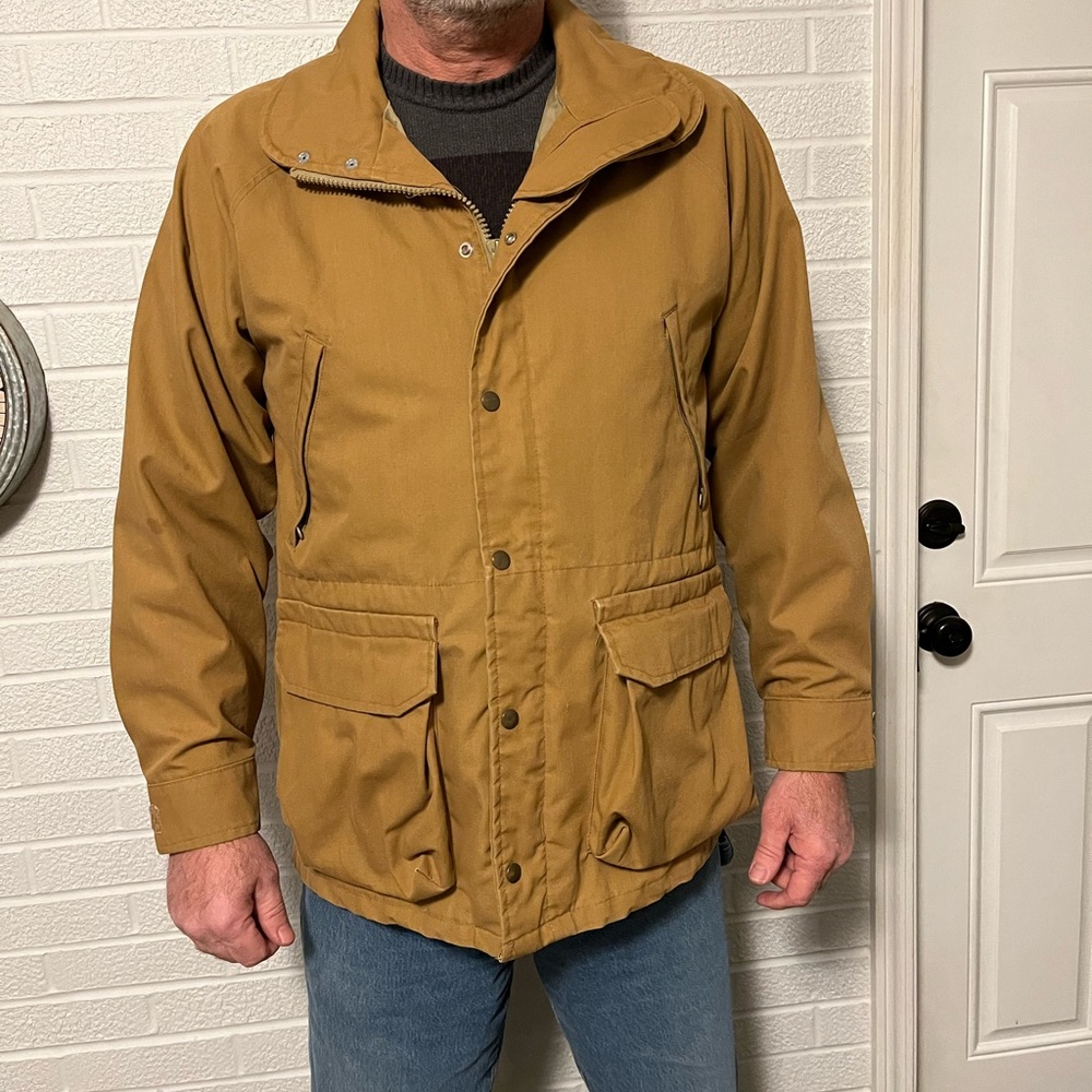 Vintage Gamehide Coat Size M Brown Canvas Work Chore Hunting Jacket-fits as LG
